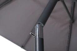 OUTFLEXX Mittelstockschirm, Hellgrau, Pulverbesch. Aluminium/Polyester PA-beschichtet, 270x150cm -Dopple Geschaft 10 18350.jpg