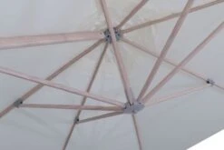 OUTFLEXX Ampelschirm, Creme, Aluminium In Holzoptik, 400x300cm, Inkl. Plattenständer -Dopple Geschaft 10 18511.jpg