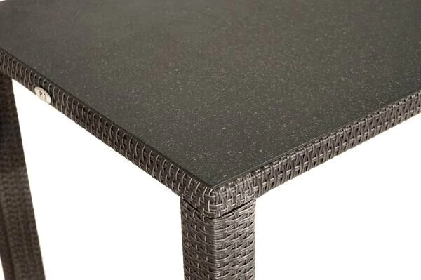 Ploß Rocking Dining Tisch, Grau/braun-meliert, Polyrattan, 90 X 90 Cm, Glasplatte In Steinoptik 12 Ploß Rocking Dining Tisch, Grau/braun-meliert, Polyrattan, 90 X 90 Cm, Glasplatte In Steinoptik – Bild 10