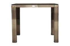 Ploß Rabida Sitzgruppe, Champagner-meliert, Polyrattan, Tisch 90 X 90 Cm, 4 Stapelsessel, Glasplatte In Steinoptik -Dopple Geschaft 11 21071.jpg