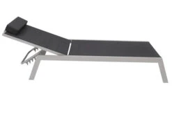 VILLANA 2er-Set Sonnenliegen, Silber/schwarz, Alu/Textil, 198x66x32cm, Mit Beistelltisch 45x45cm -Dopple Geschaft 12 13886.jpg