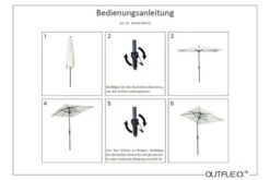 OUTFLEXX Mittelstockschirm, Hellgrau, Pulverbesch. Aluminium/Polyester PA-beschichtet, 270x150cm -Dopple Geschaft 12 18350.jpg