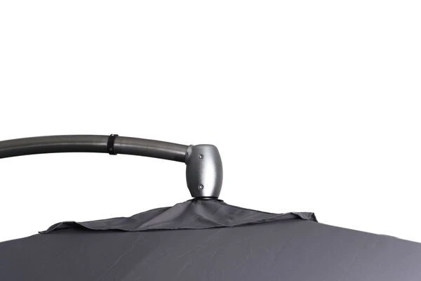 OUTFLEXX Luxus Ampelschirm, Anthrazit, Edelstahl/Aluminium, 350x350cm, Inkl. Schirmständer Und Schutzhülle 14 OUTFLEXX Luxus Ampelschirm, Anthrazit, Edelstahl/Aluminium, 350x350cm, Inkl. Schirmständer Und Schutzhülle – Bild 12