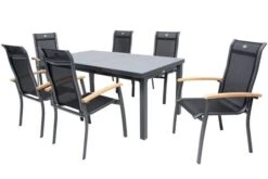 HARTMAN Alice Esstischgarnitur, Xerix, Alu/4x4 Textilen, Tisch 180/240x100cm, 6 Stapelsessel 24 HARTMAN Alice Esstischgarnitur, Xerix, Alu/4x4 Textilen, Tisch 180/240x100cm, 6 Stapelsessel -Dopple Geschaft 12 19327.jpg