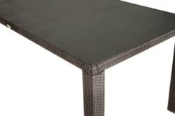 Ploß Rocking Dining Tisch, Grau/braun-meliert, Polyrattan, 170 X 90 Cm, Glasplatte In Steinoptik -Dopple Geschaft 12 20157.jpg