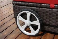 OUTFLEXX Sonnenliege, Braun, Polyrattan, 200x80x37,5cm, Inkl. Polster, Rückenlehne 4-stufig Verstellbar -Dopple Geschaft 1337 04.jpg