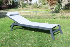 VILLANA Gartenliege, Anthrazit/grau, Aluminium/Textil, 198 X 60 X 32 Cm, Verstellbar -Dopple Geschaft 13405 3.jpg