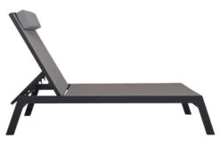 VILLANA Gartenliege, Anthrazit/grau, Aluminium/Textil, 198 X 60 X 32 Cm, Verstellbar -Dopple Geschaft 13405 6.jpg