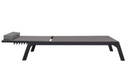 VILLANA Gartenliege, Anthrazit/grau, Aluminium/Textil, 198 X 60 X 32 Cm, Verstellbar -Dopple Geschaft 13405 7.jpg