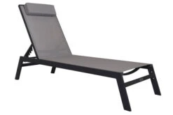 VILLANA Gartenliege, Anthrazit/grau, Aluminium/Textil, 198 X 60 X 32 Cm, Verstellbar -Dopple Geschaft 13405 8.jpg