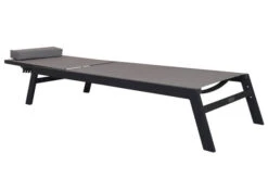 VILLANA Gartenliege, Anthrazit/grau, Aluminium/Textil, 198 X 60 X 32 Cm, Verstellbar -Dopple Geschaft 13405 9.jpg