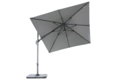 OUTFLEXX Ampelschirm, Anthrazit, Pulverbesch. Aluminium, 300x300 Cm, Inkl. Plattenständer, Twist-Funktion -Dopple Geschaft 13 16109.jpg