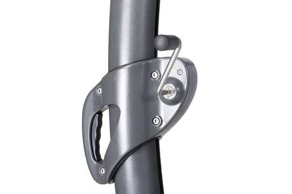 OUTFLEXX Luxus Ampelschirm, Anthrazit, Edelstahl/Aluminium, 350x350cm, Inkl. Schirmständer Und Schutzhülle 15 OUTFLEXX Luxus Ampelschirm, Anthrazit, Edelstahl/Aluminium, 350x350cm, Inkl. Schirmständer Und Schutzhülle – Bild 13