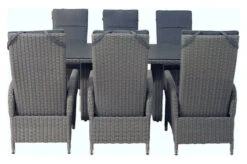 Ploß Vigo Dining Set, Stahlgrau-meliert / Schiefergrau, Polyrattan, Tisch 200 X 95 Cm, 6 Sessel -Dopple Geschaft 13 21587.jpg