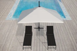 OUTFLEXX Ampelschirm, Creme, Pulverbesch. Aluminium, 300x300 Cm, Inkl. Plattenständer, Twist-Funktion -Dopple Geschaft 16108 6 CGI.jpg