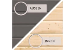 KARIBU Anlehnhaus Bomlitz 3, Terragrau, Fichtenholz 19mm, 255 X 268 X 243 Cm, Pultdach, Exkl. Fußboden -Dopple Geschaft 17864 5 06.jpg