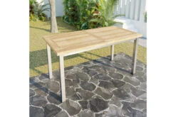 OUTFLEXX Ausziehtisch, Edelstahl/recyceltes FSC®-Teak, 200/260x100cm, Rustikal Gebürstet -Dopple Geschaft 18318 1.jpg