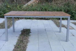 VILLANA Esstisch, Alu Pulverbeschichtet / FSC Akazienholz, 180 X 90 Cm -Dopple Geschaft 18380 3.jpg