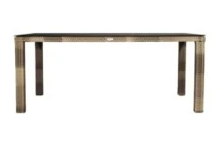 Ploß Rabida Dining Set, Champagner-meliert, Polyrattan, Tisch 180 X 110 Cm, 4 Sessel -Dopple Geschaft 18 21059.jpg