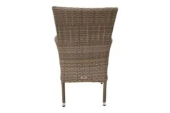 Ploß Rabida Sitzgruppe, Champagner-meliert, Polyrattan, Tisch 90 X 90 Cm, 4 Stapelsessel, Glasplatte In Steinoptik -Dopple Geschaft 18 21071.jpg