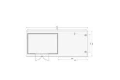 KARIBU Gartenhaus Trittau 5, Naturbelassen, Fichtenholz 40mm, 806 X 297 X 217 Cm, Pultdach, Anbau 4,4m Mit Rückwand 17 KARIBU Gartenhaus Trittau 5, Naturbelassen, Fichtenholz 40mm, 806 X 297 X 217 Cm, Pultdach, Anbau 4,4m Mit Rückwand -Dopple Geschaft 19433 9 06.jpg