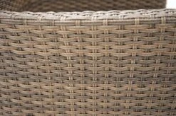 Ploß Rabida Sitzgruppe, Champagner-meliert, Polyrattan, Tisch 90 X 90 Cm, 4 Stapelsessel, Glasplatte In Steinoptik -Dopple Geschaft 19 21071.jpg