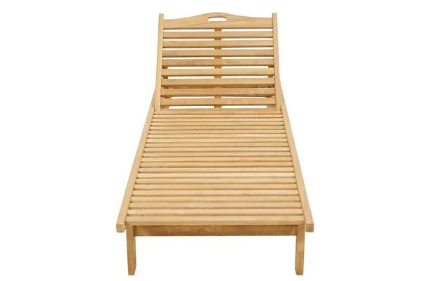 Gartenliege Archimedes Aus Teakholz Von Ploß, Mit Rädern Und Tablett 3 Gartenliege Archimedes Aus Teakholz Von Ploß, Mit Rädern Und Tablett