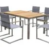 OUTFLEXX Set, Taupe, Edelstahl/Teak, Tisch 180/240 X 100 Cm, 6 Stapelstühle Gepolstert 2 OUTFLEXX Set, Taupe, Edelstahl/Teak, Tisch 180/240 X 100 Cm, 6 Stapelstühle Gepolstert -Dopple Geschaft 1 14139.jpg