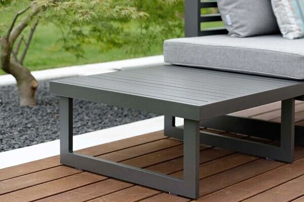 STERN Holly Beistelltisch/Hocker, Anthrazit, Aluminium, 72x72cm, Quadratisch 3 STERN Holly Beistelltisch/Hocker, Anthrazit, Aluminium, 72x72cm, Quadratisch