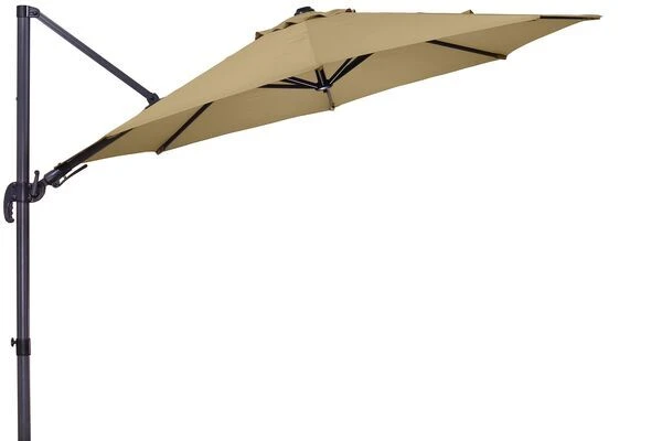 Schneider® SCHNEIDER Rhodos Eco Twist Ampelschirm, Taupe, Rund, Ø 300 Cm 3 Schneider® SCHNEIDER Rhodos Eco Twist Ampelschirm, Taupe, Rund, Ø 300 Cm