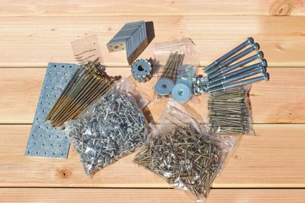 KARIBU Beschlagbeutel Für Carport Eco, Metall 3 KARIBU Beschlagbeutel Für Carport Eco, Metall