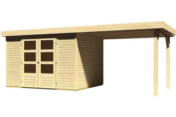 KARIBU Gartenhaus Askola 5, Fichtenholz 19 Mm, Flachdach 3 KARIBU Gartenhaus Askola 5, Fichtenholz 19 Mm, Flachdach