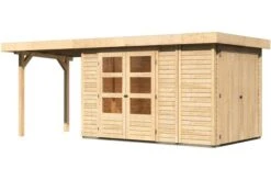 KARIBU Gartenhaus Retola 3, Fichtenholz 19 Mm, Inkl. Anbauschrank
