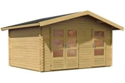 KARIBU Gartenhaus Lagor, Fichtenholz 38 Mm, Naturbelassen