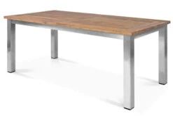 OUTFLEXX Ausziehtisch, Edelstahl/recyceltes FSC®-Teak, 200/260x100cm, Rustikal Gebürstet -Dopple Geschaft 1 18318.jpg