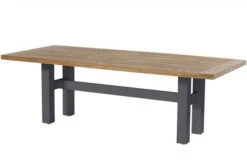 HARTMAN Yasmani Esstisch, Xerix/vintage Brown, Alu/Teak, 240x100cm