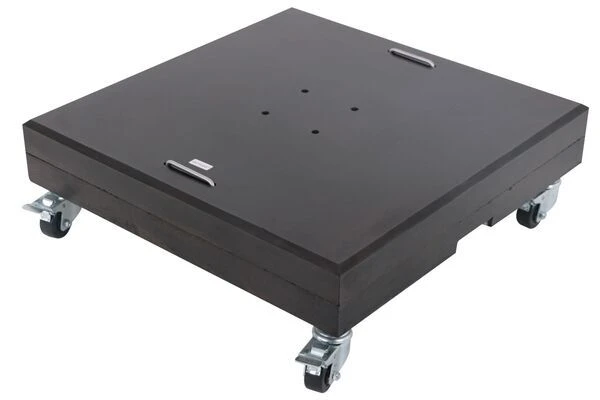 OUTFLEXX Schirmständer, Granit, 70x70x22cm, 150kg, Mit Lenkrollen Und Standfüßen 2 OUTFLEXX Schirmständer, Granit, 70x70x22cm, 150kg, Mit Lenkrollen Und Standfüßen