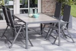 HARTMAN Tanger/Aruba Esstischgruppe, Xerix, Alu/Keramik, 168x105cm, 4 Multipositionssessel