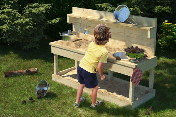 KARIBU Matschküche Sandy, Fichtenholz Naturbelassen 3 KARIBU Matschküche Sandy, Fichtenholz Naturbelassen