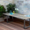 OUTFLEXX Esstisch, Natur, Edelstahl & Recycled FSC-Teak, 240 X 100 Cm, Baumkante 1 OUTFLEXX Esstisch, Natur, Edelstahl & Recycled FSC-Teak, 240 X 100 Cm, Baumkante -Dopple Geschaft 1 20357.jpg