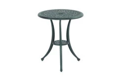 HARTMAN Amalfi Bistrotisch, Dunkelgrün, Alu-Guss, Ø62 Cm