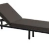 HARTMAN Eva Loungeliege, Sooty, Sunbrella, 195 X 70 X 45 Cm, Rückenlehne Verstellbar, Hohe Liegefläche