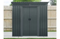 OUTTECH Gerätehaus, Anthrazit, Stahl, 194x238x203cm, Schiebetüren Und Fenster -Dopple Geschaft 1 20683.jpg