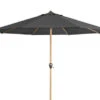 DOPPLER Alu Wood Mittelstockschirm, Anthrazit, Alu/Polyester, 350cm, Mit Kurbel, Holzoptik -Dopple Geschaft 1 22341.jpg