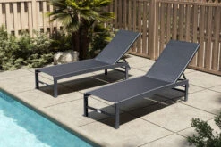 OUTFLEXX Liege, Anthrazit Matt/schwarz, Alu/Textilene, 190x62x34cm, Rückenlehne Verstellbar -Dopple Geschaft 20394 02.jpg