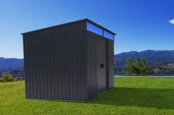 OUTTECH Gerätehaus, Anthrazit, Stahl, 194x238x203cm, Schiebetüren Und Fenster -Dopple Geschaft 20683 1 CGI.jpg