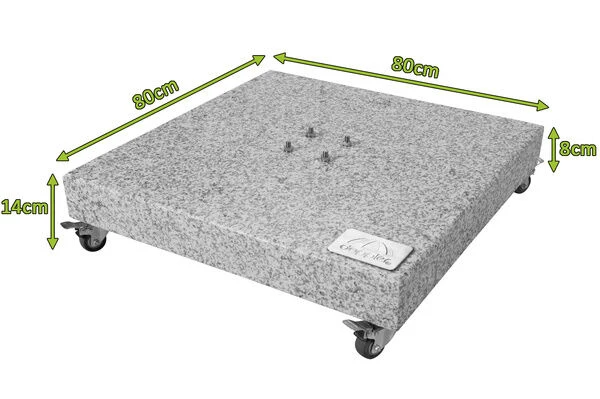 DOPPLER Granitplatte, 80x80 Cm, Rollbar, 140kg 7 DOPPLER Granitplatte, 80x80 Cm, Rollbar, 140kg – Bild 5