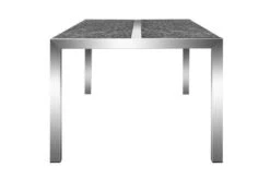 OUTFLEXX Esstisch, Grau, Granit / Edelstahl, 200x100 Cm, 2 Teilige Tischplatte -Dopple Geschaft 21743 11.JPG