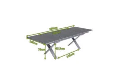 OUTFLEXX Ausziehtisch, Silber, Alu/Spraystone, 180/280x100cm, Schubladenauszug -Dopple Geschaft 21749 5.jpg