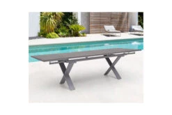 OUTFLEXX Ausziehtisch, Silber, Aluminium/HPL, 180/280x100cm, Schubladenauszug -Dopple Geschaft 21750 10.jpg